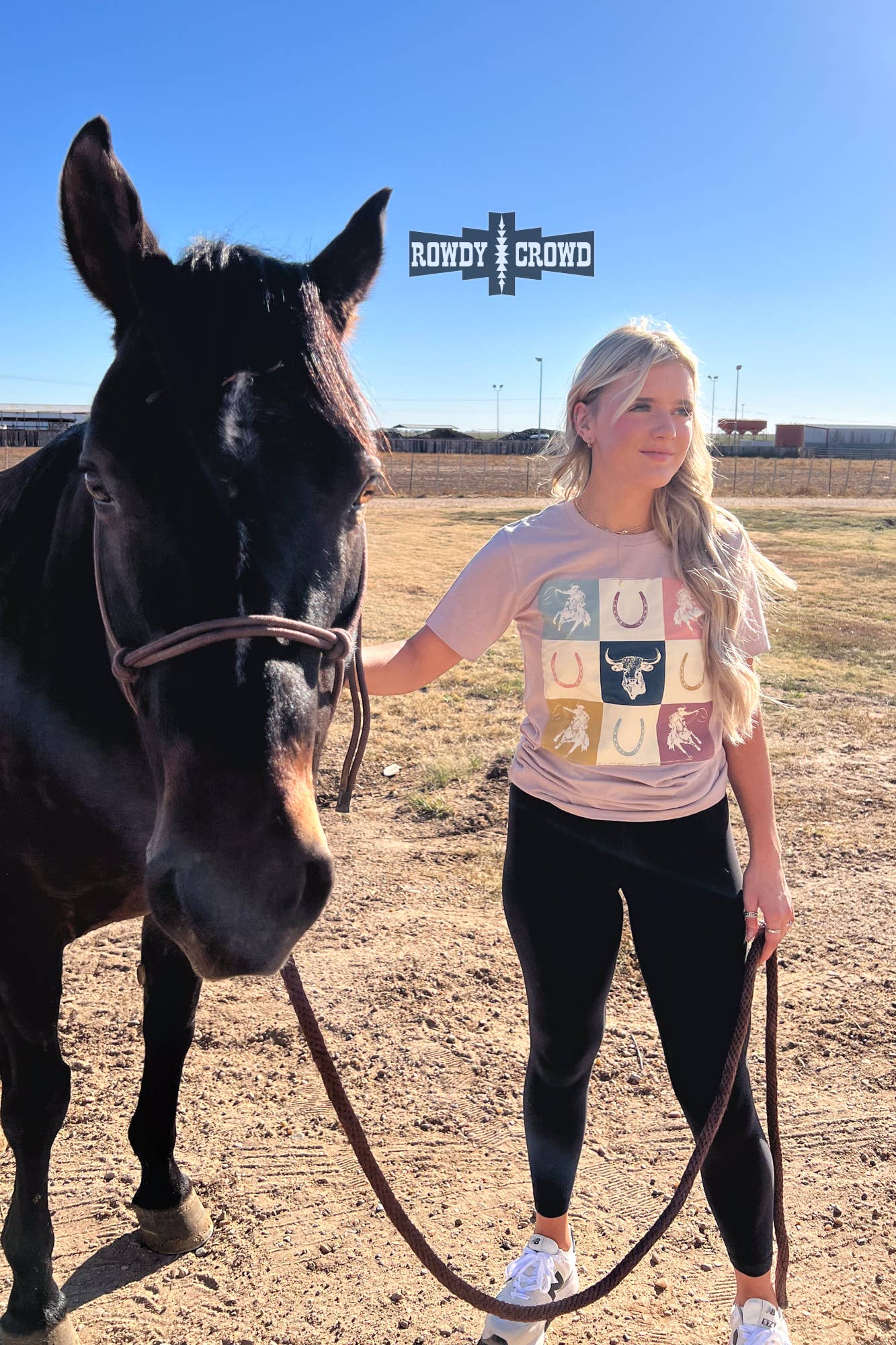Cowboy Check Tee: Small