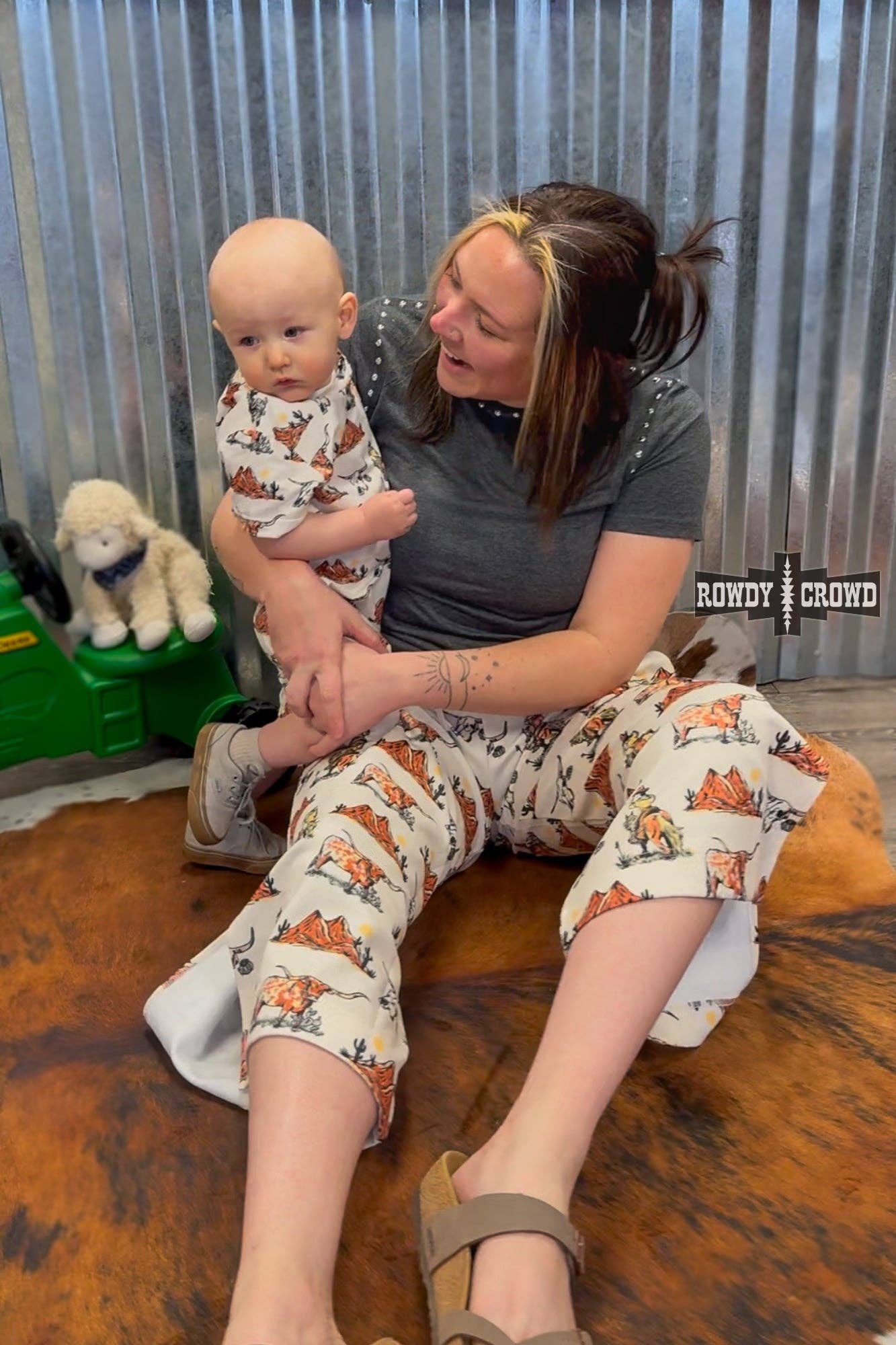 West Texas Short Onesie: 0-3 months
