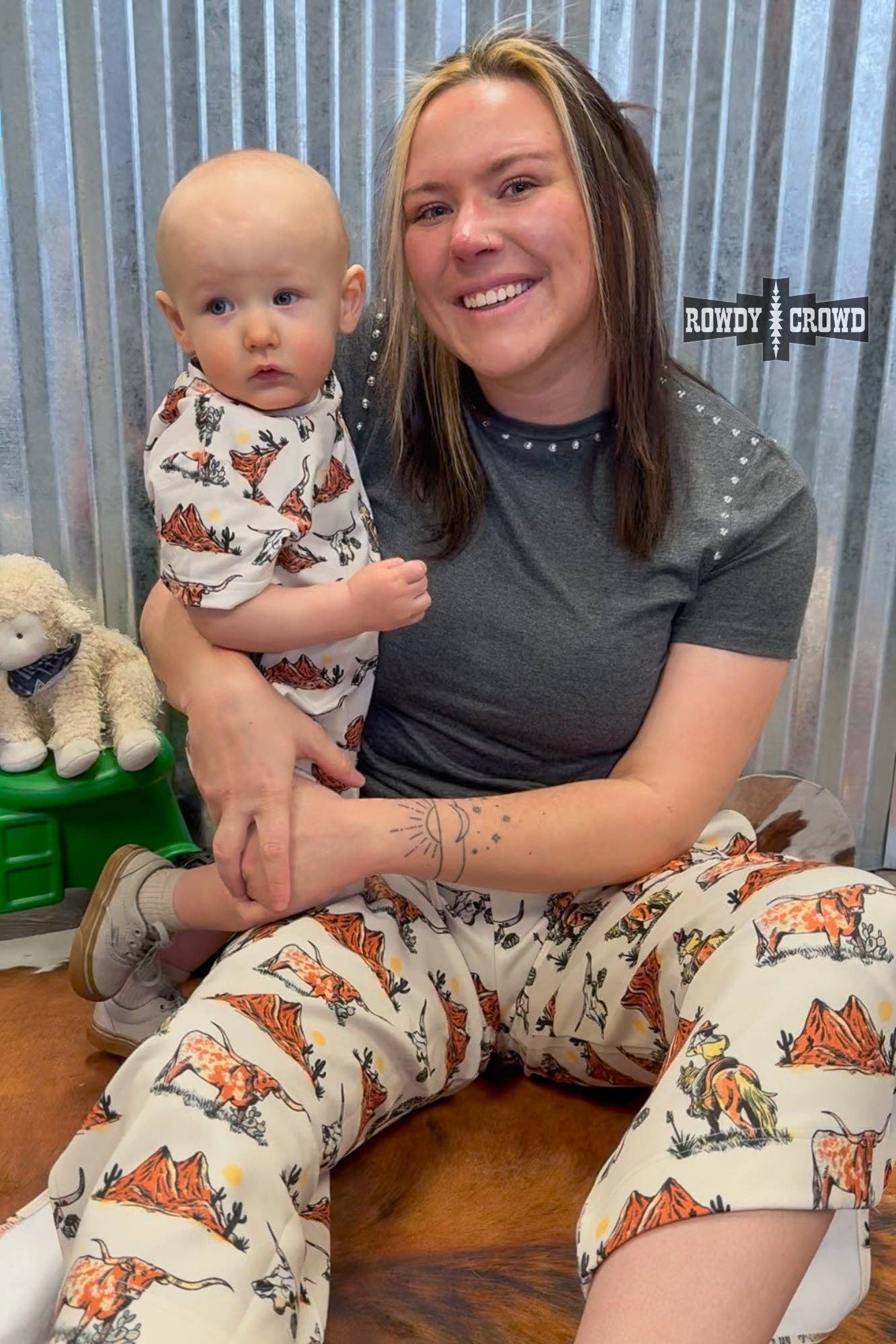 West Texas Short Onesie: 0-3 months