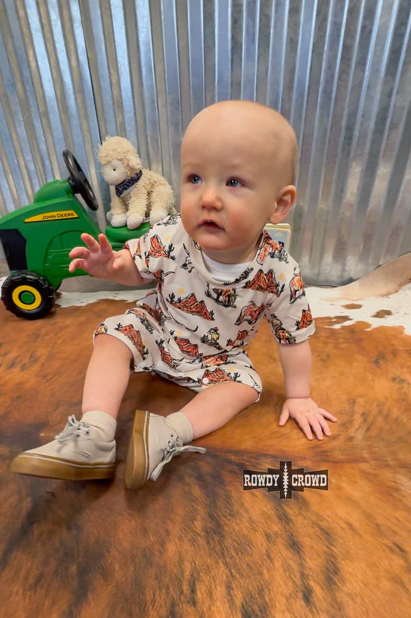 West Texas Short Onesie: 12-18 months