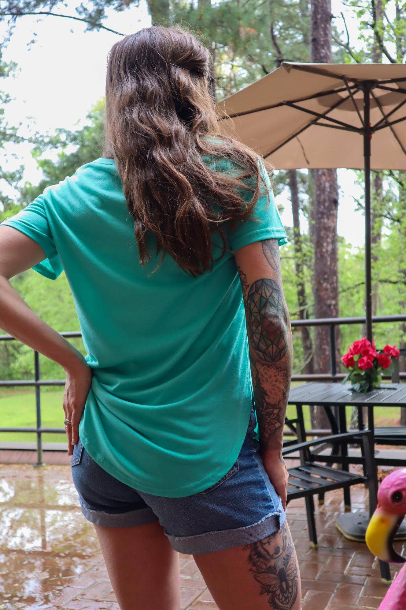 MK005 Basic Short Sleeve Tee Blank - 4 Colors: Pink / M