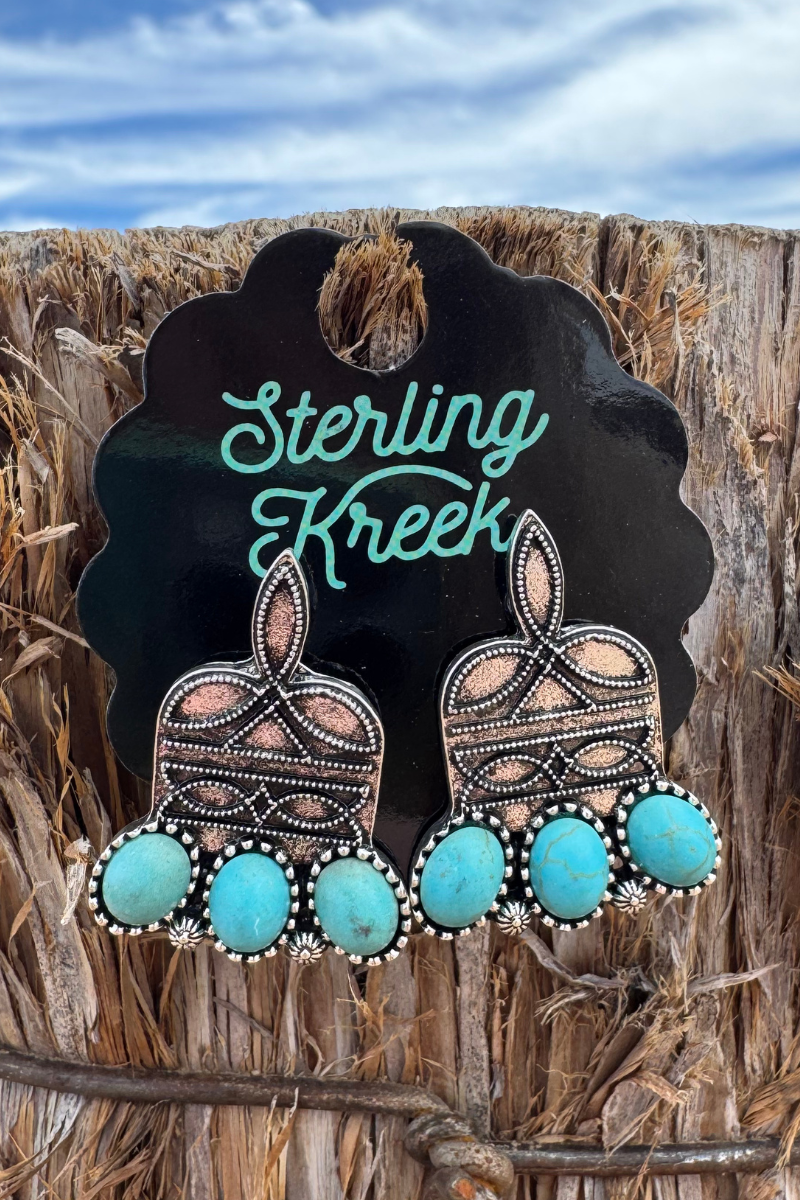 Stitched In Stone Earrings