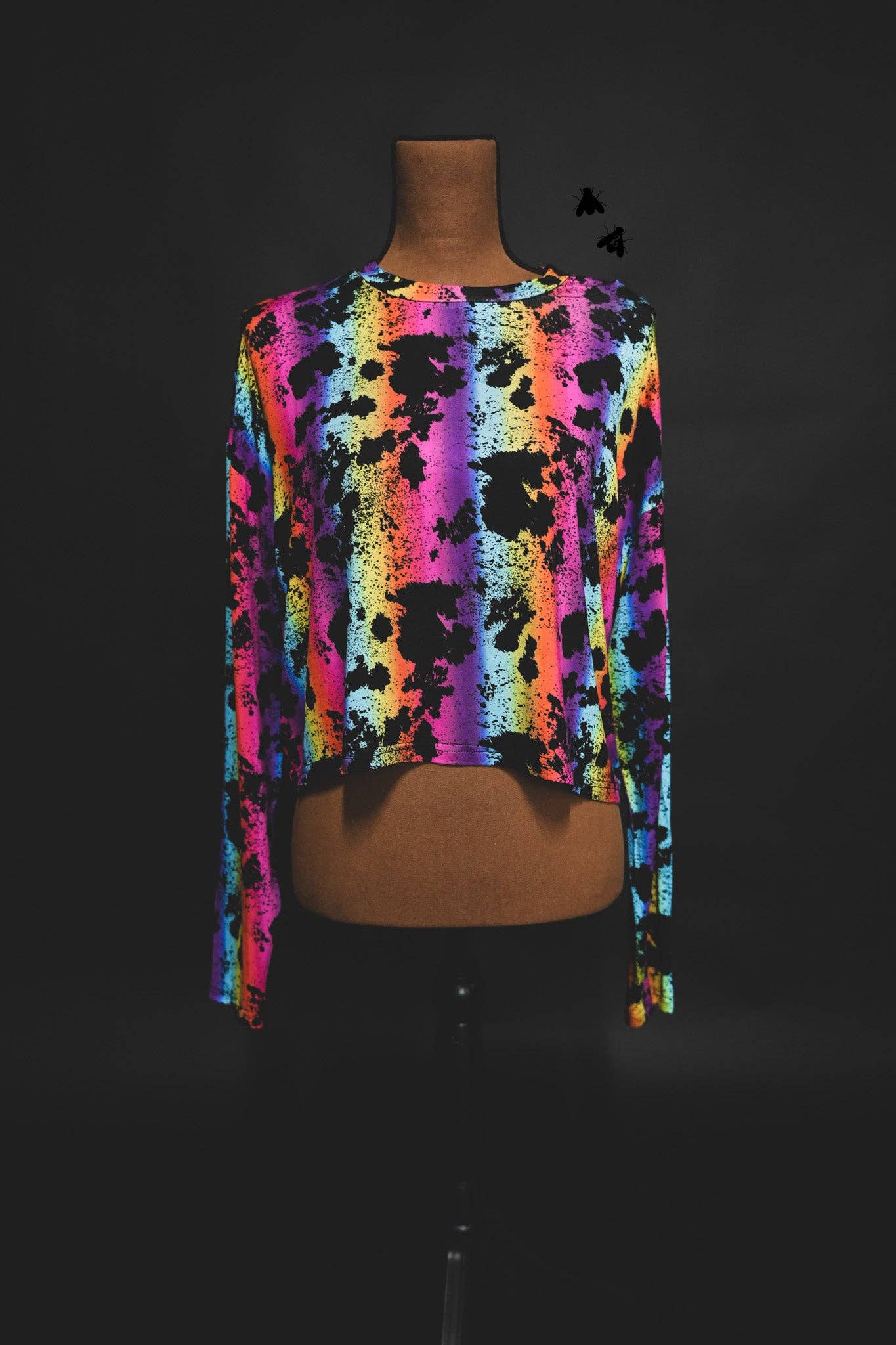 LYNETTE FRANK L/S CROP: S