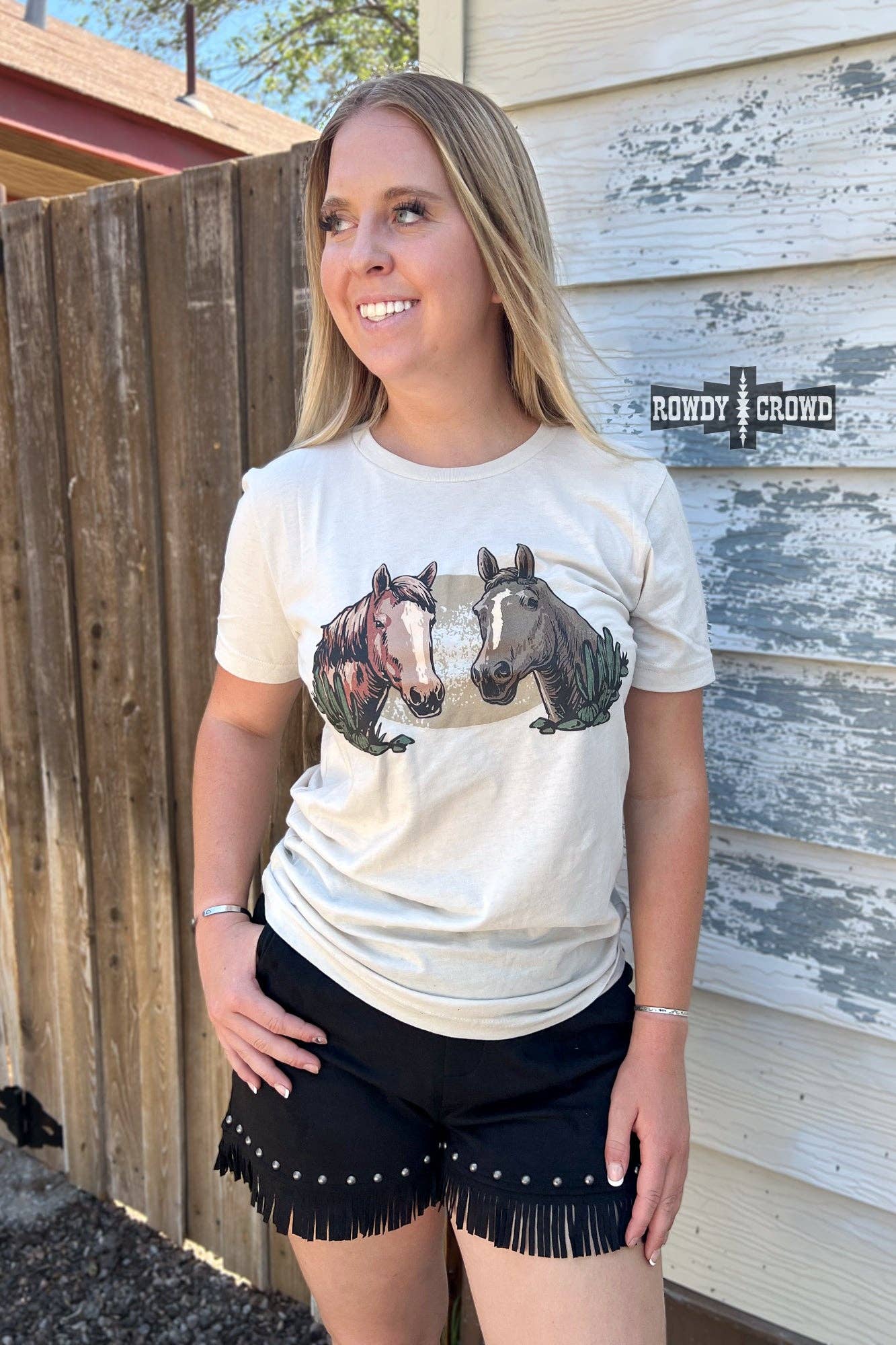 Horsin' Around Tee: Medium