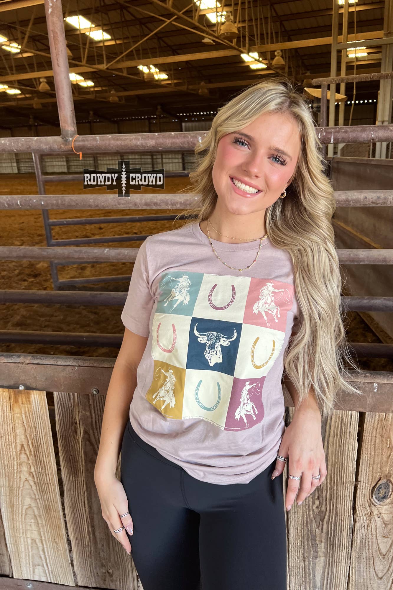 Cowboy Check Tee: Small