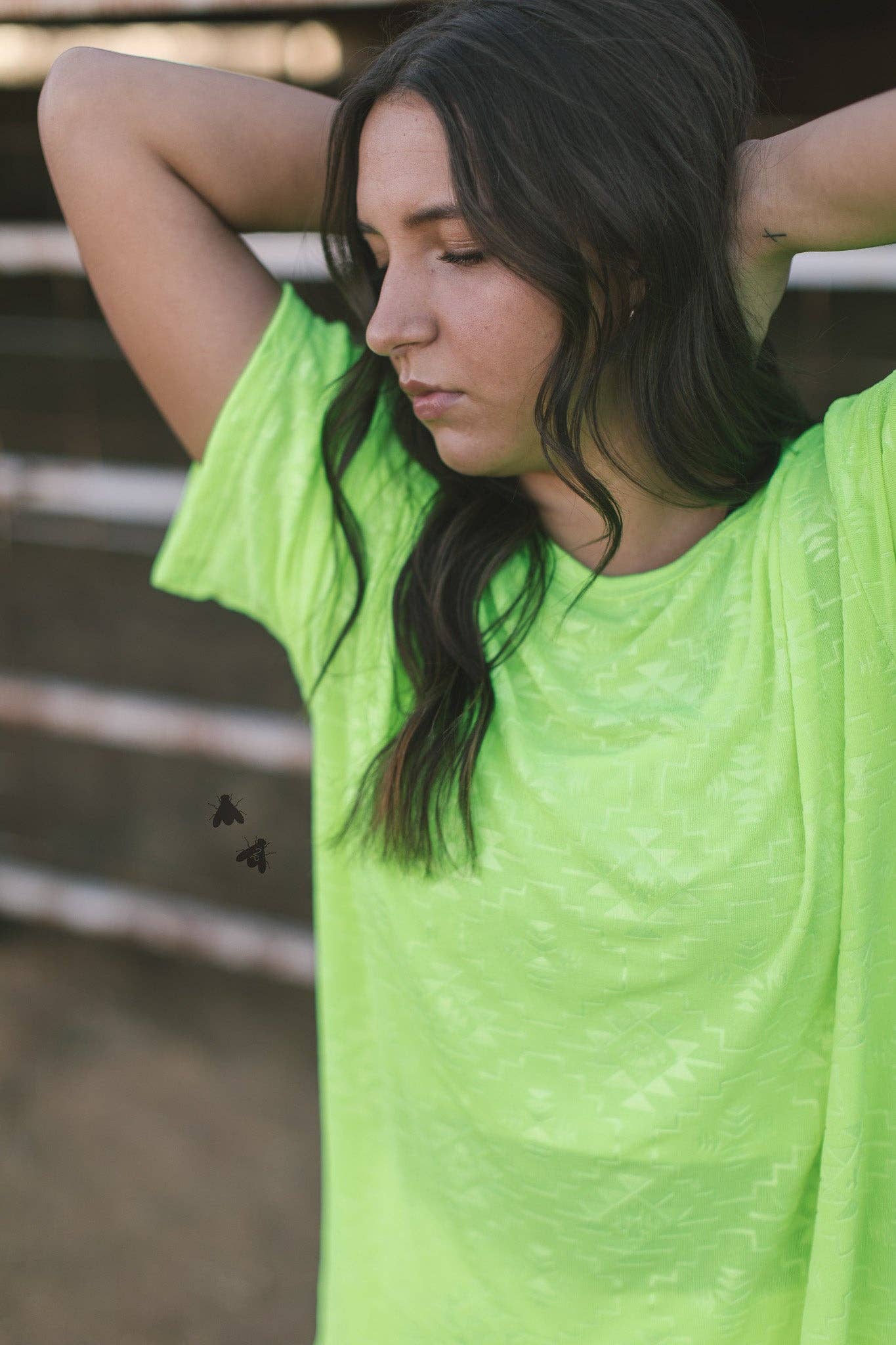 CHILLVILLE TEE *HIGHLIGHTER: L/XL