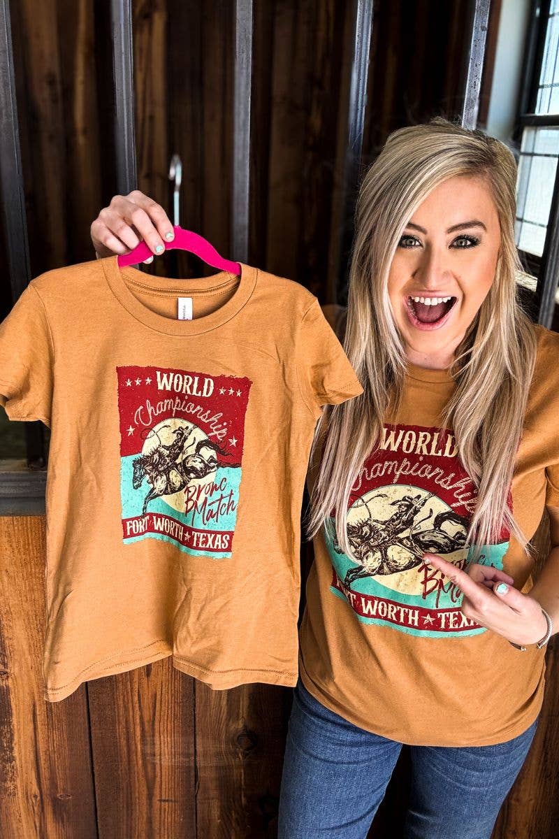 Bronc Match Tee: M