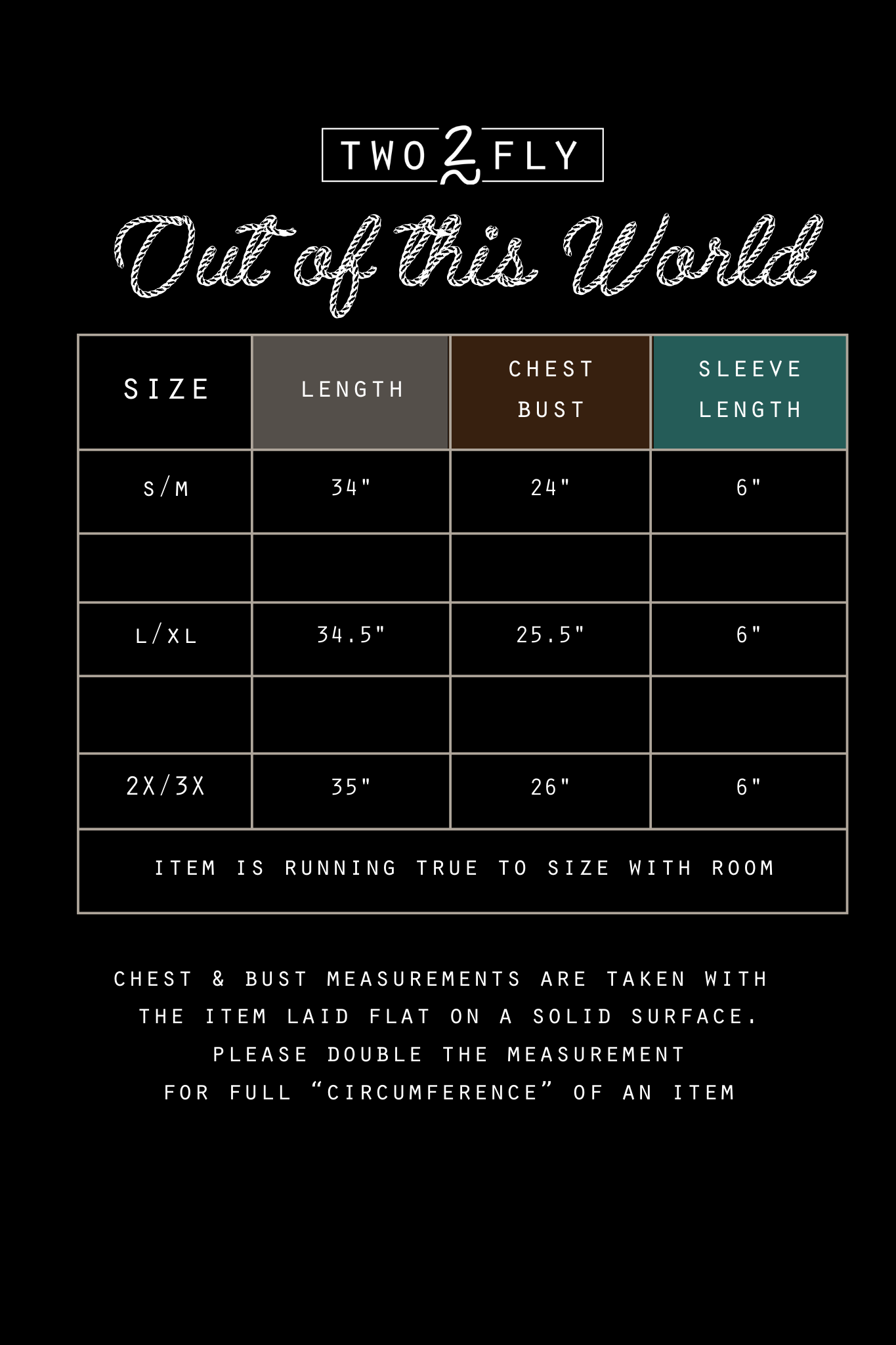 OUT OF THIS WORLD: L/XL