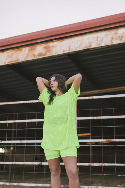 CHILLVILLE TEE *HIGHLIGHTER: L/XL