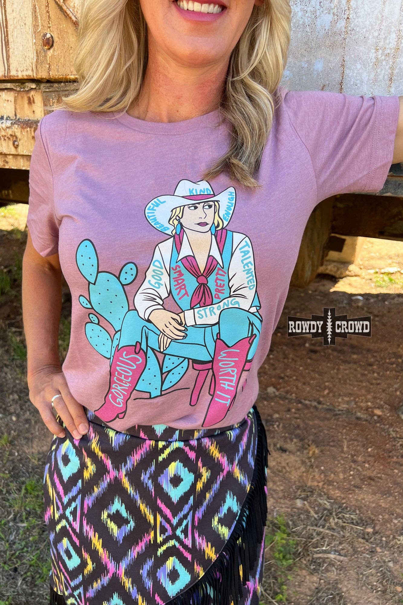Cowgirl Affirmations Tee: Small