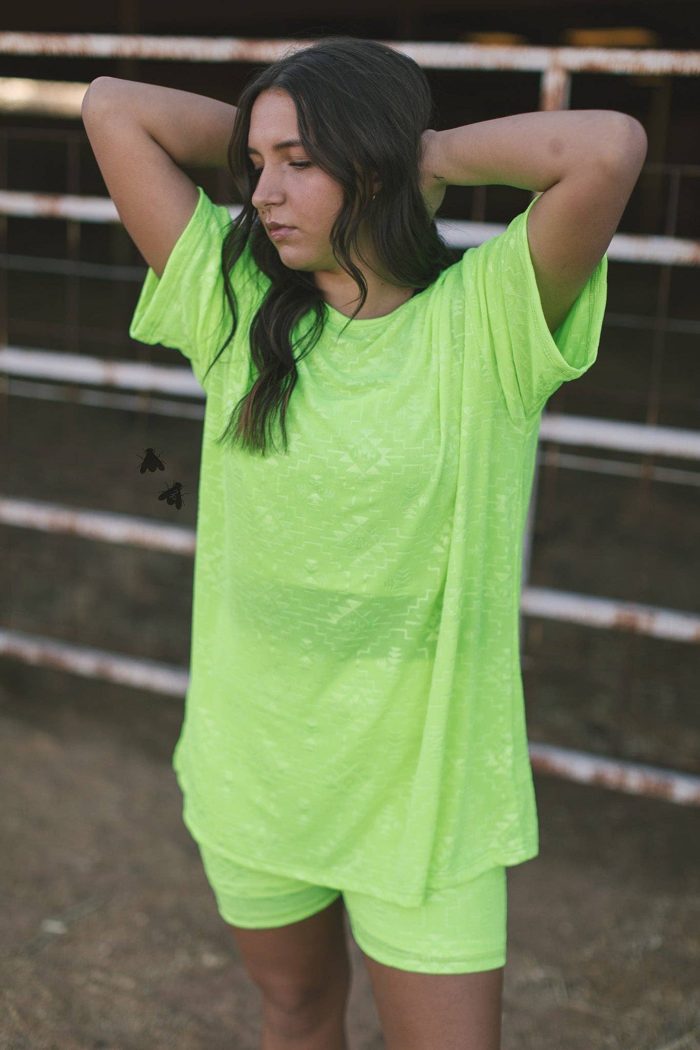 CHILLVILLE TEE *HIGHLIGHTER: L/XL