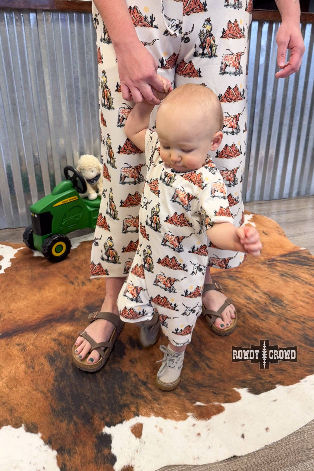 West Texas Short Onesie: 0-3 months