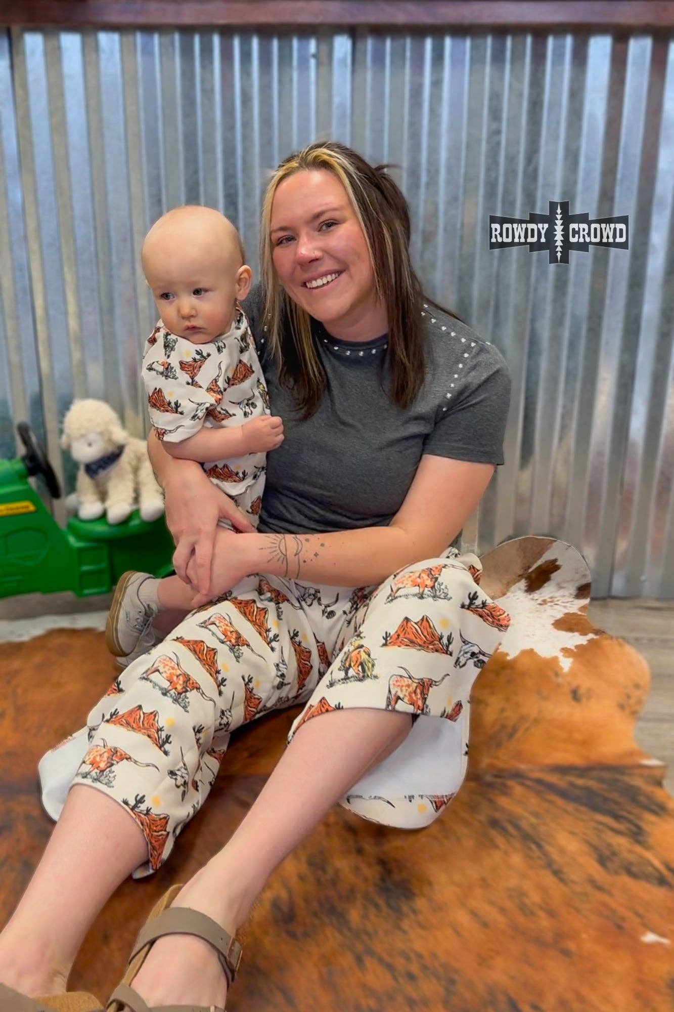 West Texas Short Onesie: 0-3 months