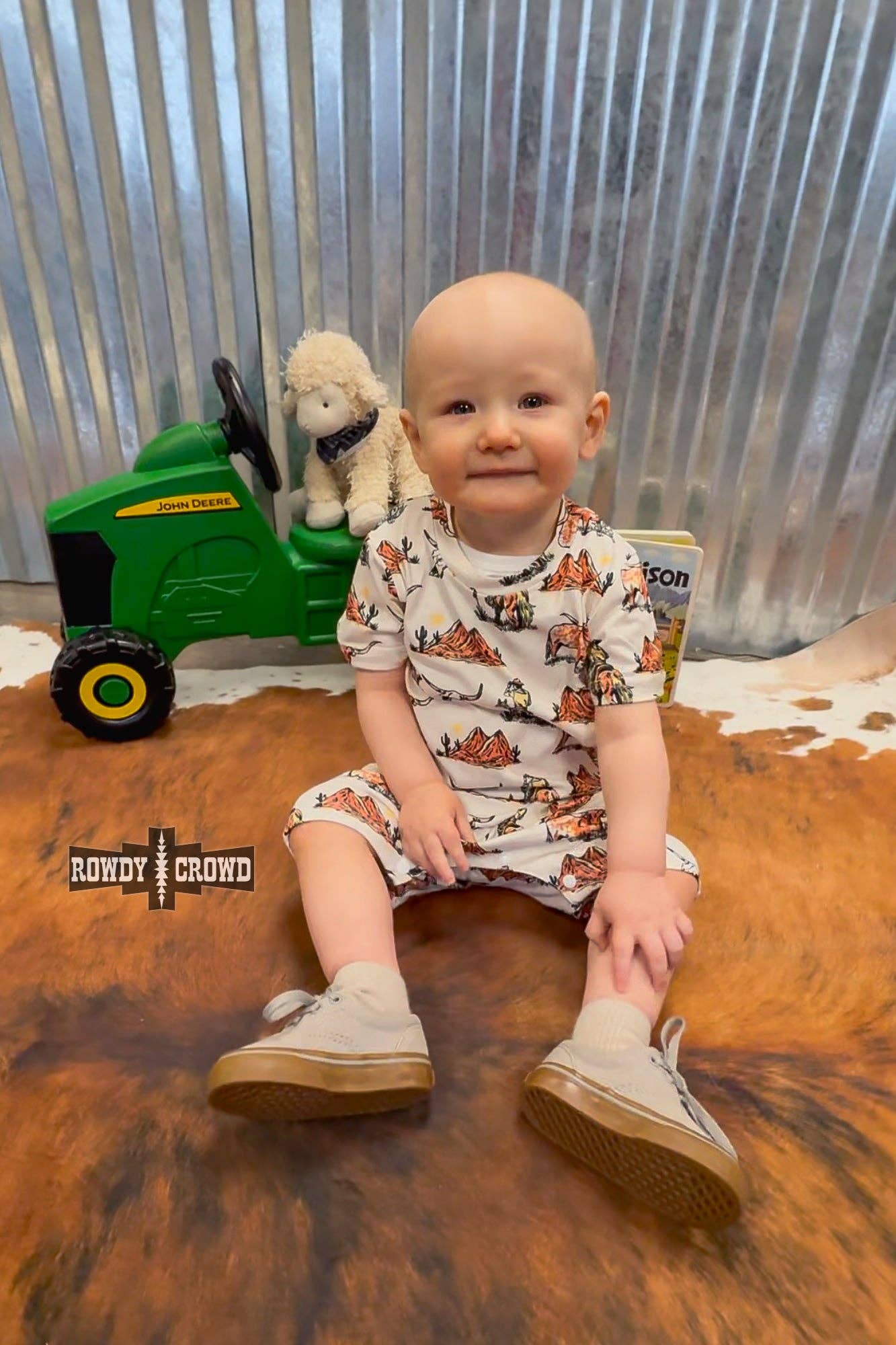 West Texas Short Onesie: 9-12 months